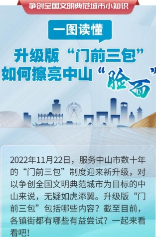 一圖讀懂 | 升級(jí)版“門前三包”如何擦亮中山“臉面”？